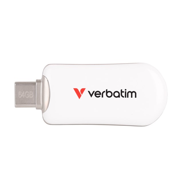 USB-minne Verbatim 3.2 Plectra USB-C 64GB vit - 1