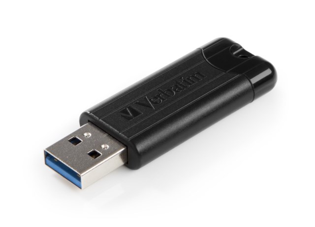 USB-minne Verbatim 3.2 Pinstripe 64GB svart - 1