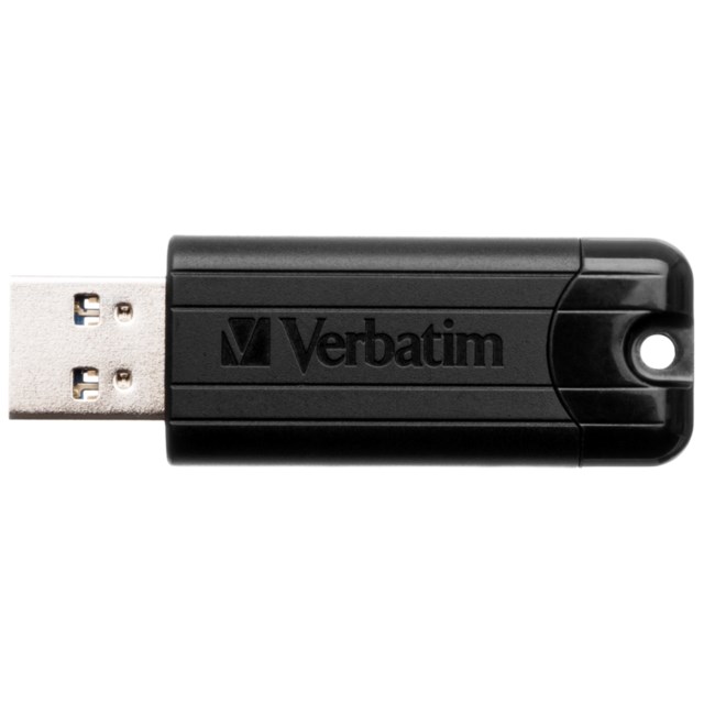 USB-minne Verbatim 3.2 Pinstripe 256GB svart - 1