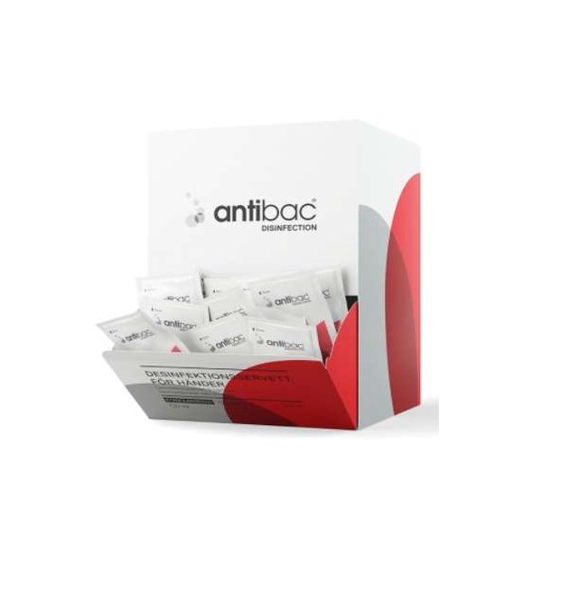 Desinfektionsservett AntiBac hand 250st/fp - 1
