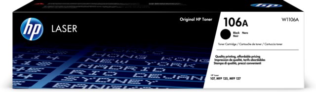 Lasertoner HP LJ106A svart - 1