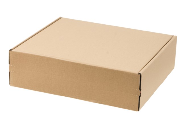 E-handelslåda Varubrev 340x240x70 mm vit/brun 20/fp - 340x240x70mm - 1