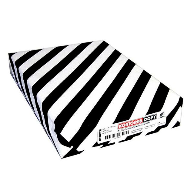 Kopieringspapper Kontorab A4 hålat 80G 500st/fp - A4 Hålat - 1